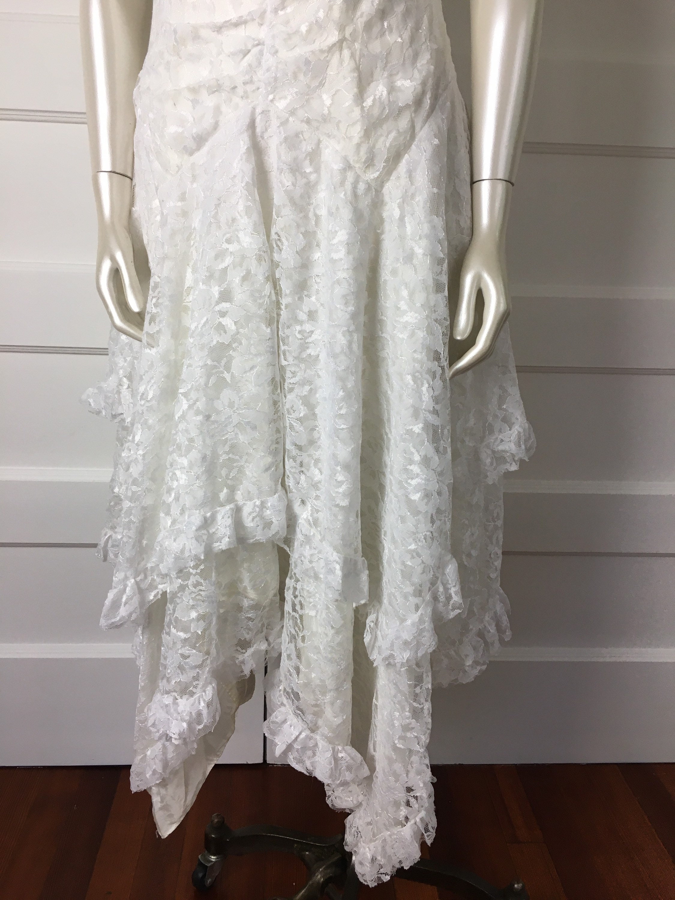 80's Frederick's of Hollywood Vintage White Lace - Etsy