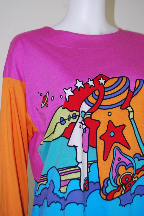 Peter Max Psychedelic Shirt Cotton The Different … - image 3