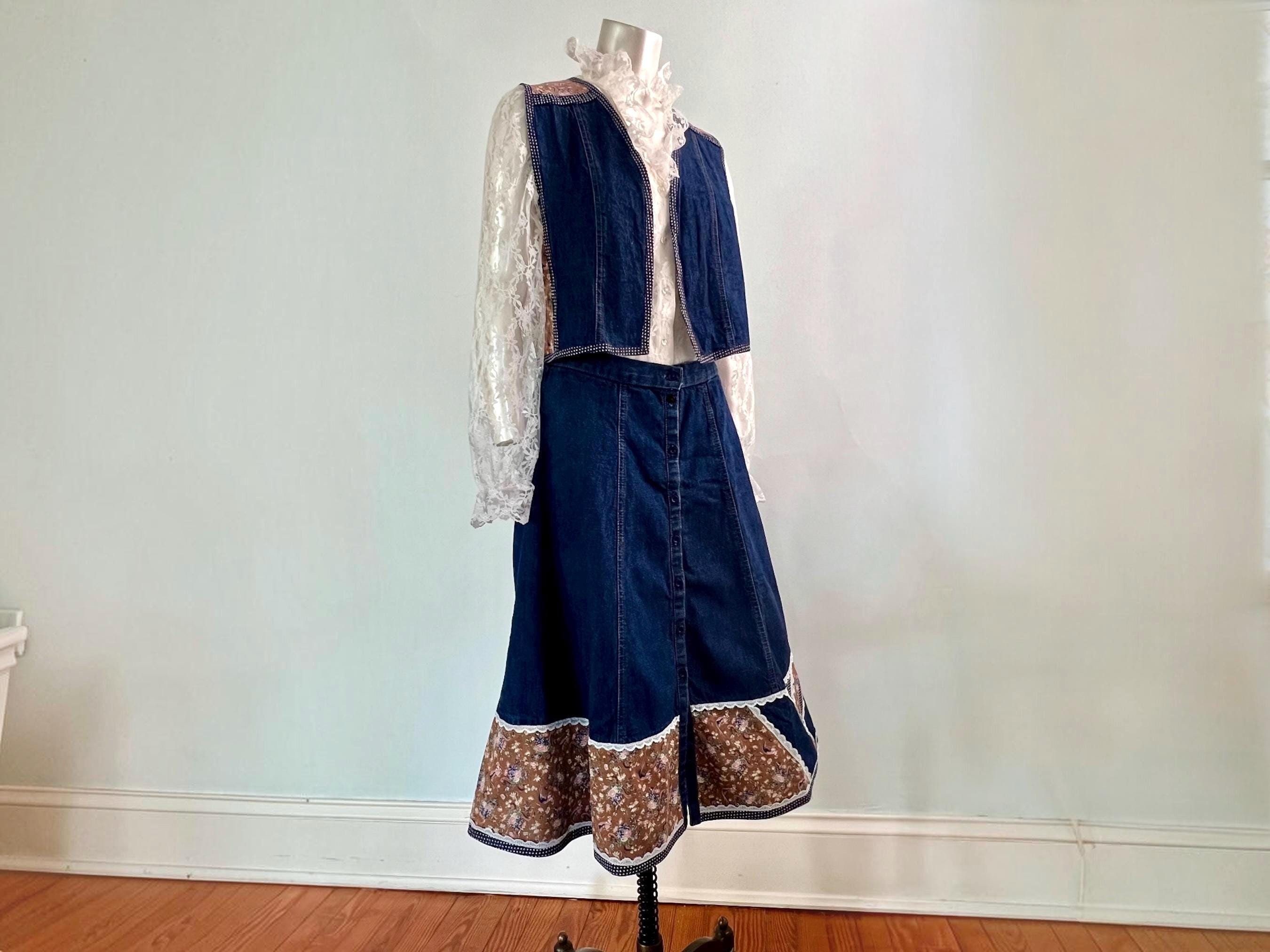 Gunne Sax Denim - Etsy