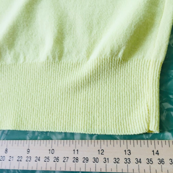 60's Nylon Tank Top in Bold Bright Yellow Vintage… - image 7