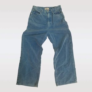 90s BDG Vintage Blue Corduroy Pants Urban Outfitters Super High Waist Cords 28 image 6