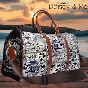 Mickey • Overnight Bag • Steamboat Willie • Mickey Bag • Travel Bag • Bags and Gifts • Bags and Purses • Crossbody Bag • Vintage Mickey Gift