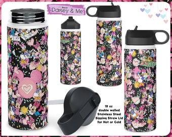 Minnie and Daisy ∙ Besties Gift ∙ Hot and Cold ∙ Insulated Stainless Water Bottle ∙ Cute Gift for School ∙ Insulated Water Bottle Gift