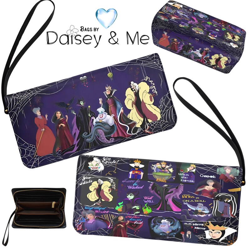 OG Villain ∙ Evil Queen ∙ Bags and Gifts • Travel Bags ∙ Maleficent ∙ Ursula ∙ Crossbody Bags ∙ Diaper Bags • Weekend Bags • Gift for Her DV6 Queens Wallet