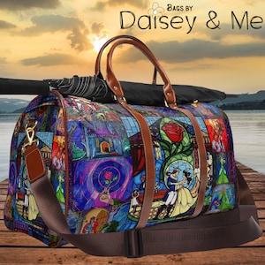 Beauty and the Beast ∙ Belle ∙ Travel Bag for Her ∙ Overnight Bag ∙ Beauty Beast Gift ∙ Diaper Bag ∙ Crossbody Bags • Bags and Gifts