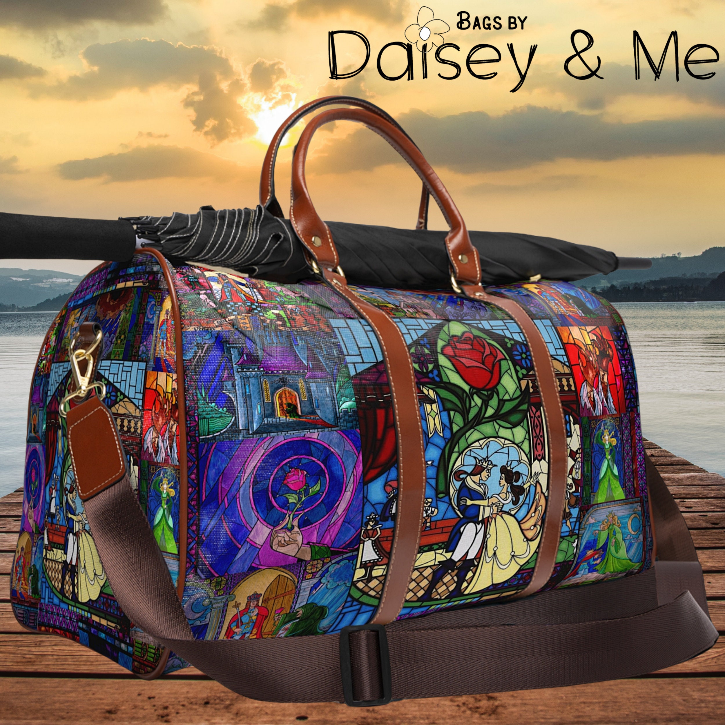 Beauty:beast バッグ Beauty and the Beast ∙ Belle ∙ Travel Bag for Her ∙ Overnight