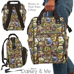 Diaper Bag Gifts • Mr Toad ∙ Backpack Gift • Wind in the Willows • Gifts for Frog Lovers ∙ Bags and Purses ∙ Weekend Bags • Travel Bags