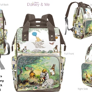 Classic Winnie the Pooh ∙ Piglet ∙ Backpack ∙ Bags and Gifts • Bags for Diapers ∙ Baby Shower Gift • Nursing Bag ∙ School Bag • Weekend Bag