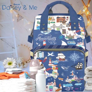 Map Gift • Backpack • Diaper Bag • Travel Bag • Vacation Bag • Coastal • Martha’s Vineyard • Nantucket • Cape Cod • Bags and Gifts