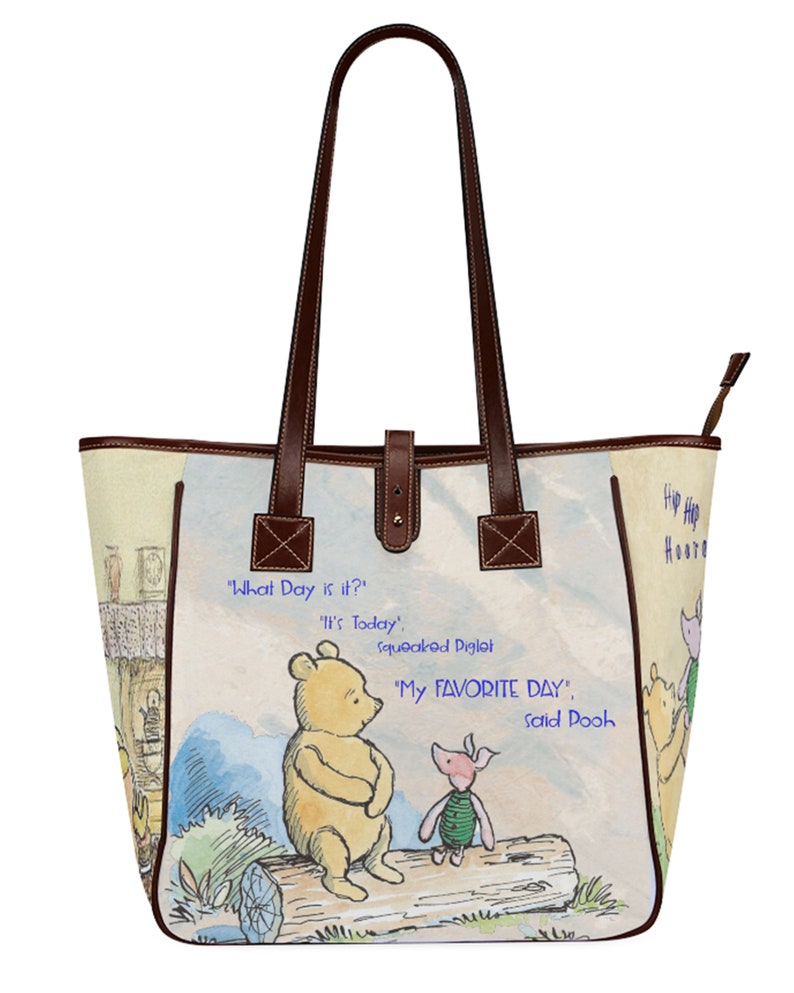 Pooh and Piglet Large Tote Bag Winnie the Pooh 100 Acre - Etsy