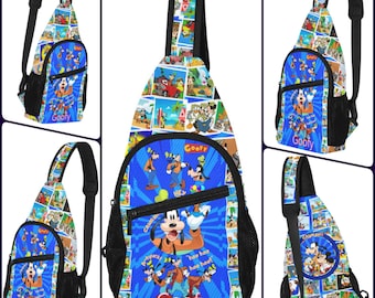 Goofy and Friends ∙ Goofy Character ∙ Sling Bag ∙ Funny Cartoon ∙ Crossbody Bag ∙ Diaper Bag ∙ Backpack ∙ Messenger ∙ Duffel ∙  Umbrella