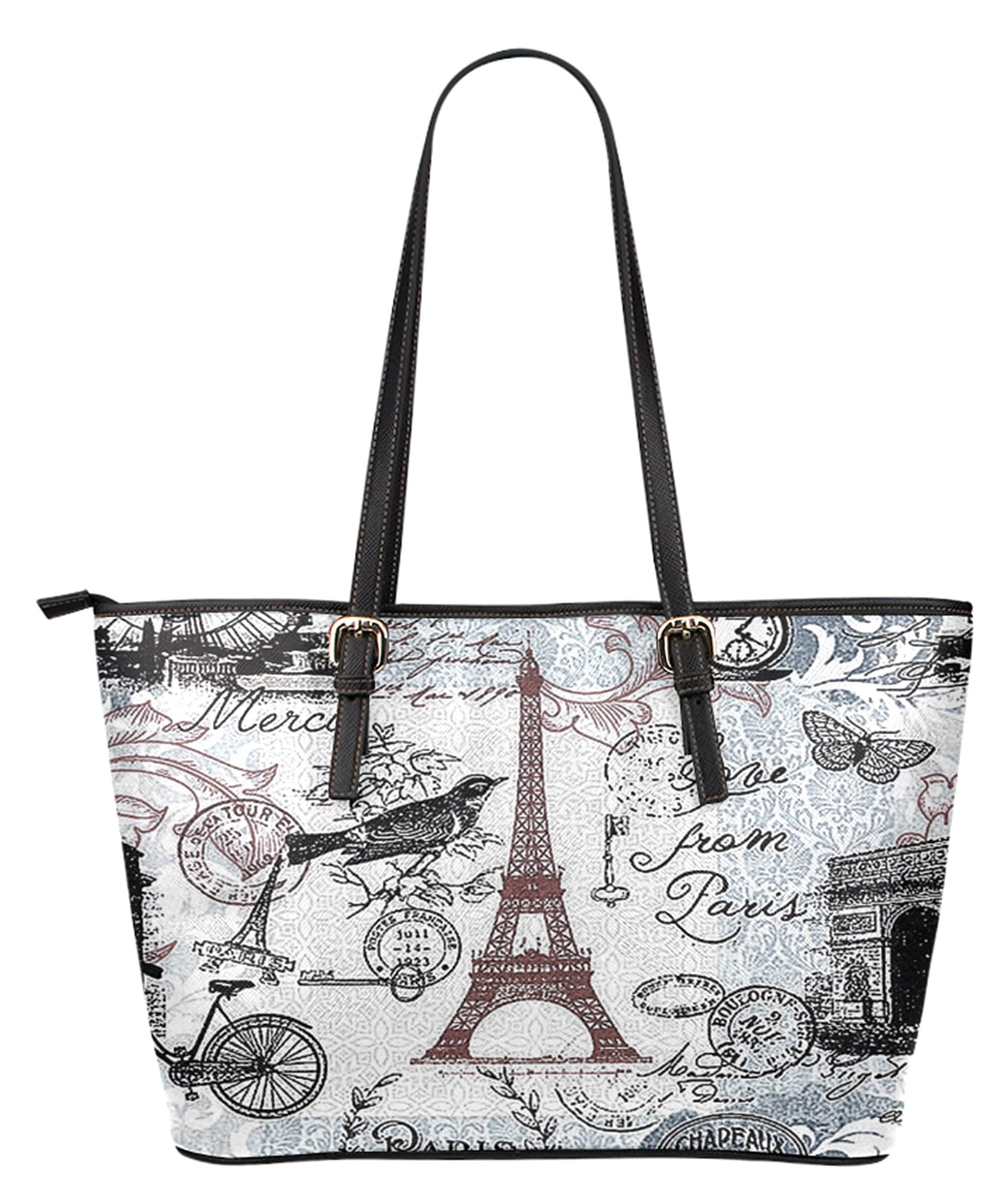Paris Tote Bag Springtime in Paris Fashionista Bag Vegan Etsy