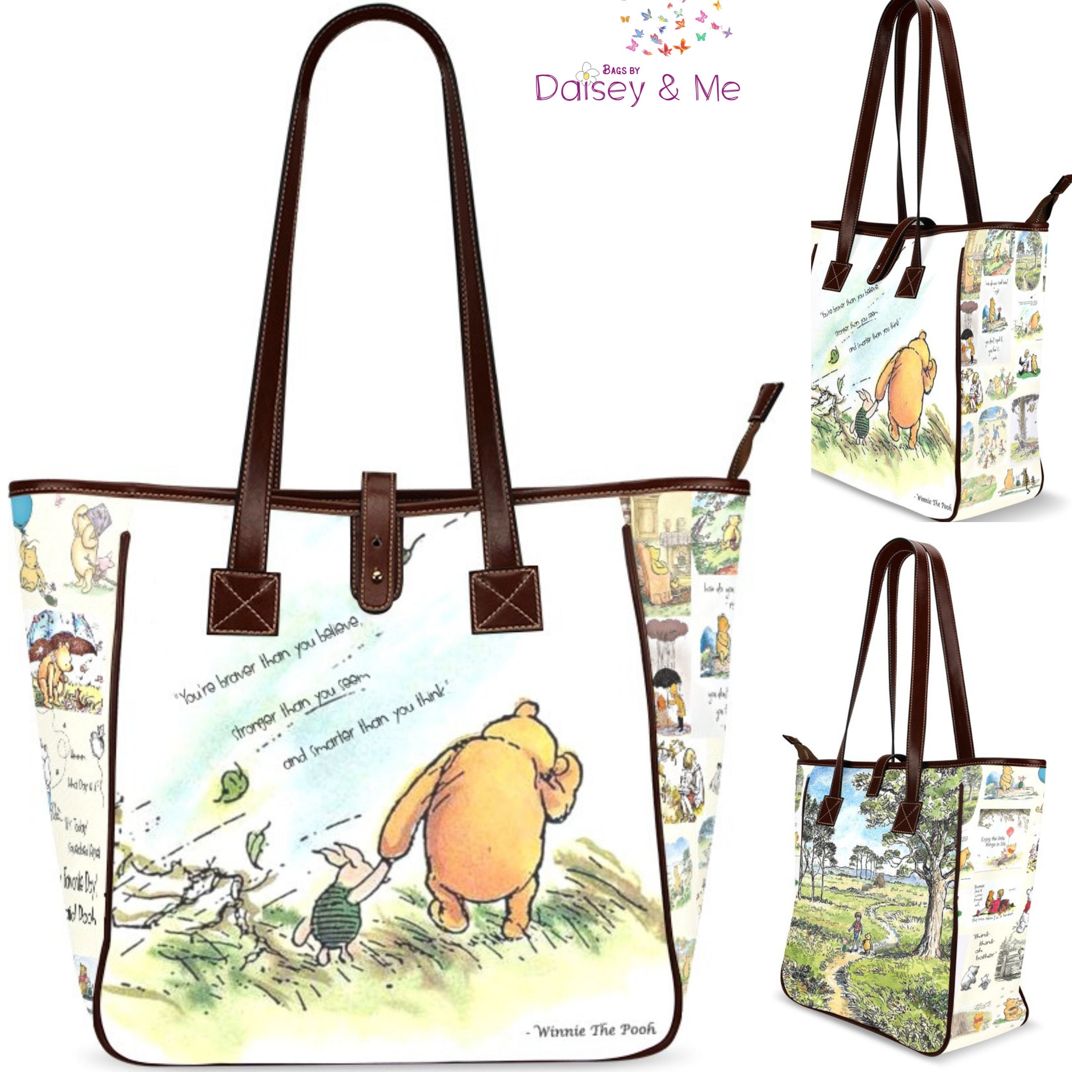 Winnie the Pooh Large Tote Bag Classic Winnie the Pooh A | Etsy