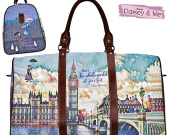 Mary Poppins ∙ Crossbody Travel Bag ∙ Nanny Gifts ∙ Bag for Mom ∙ Crossbody Bags for Women ∙ Diaper Bag Gift ∙ Shower Bag Gift ∙ Umbrella