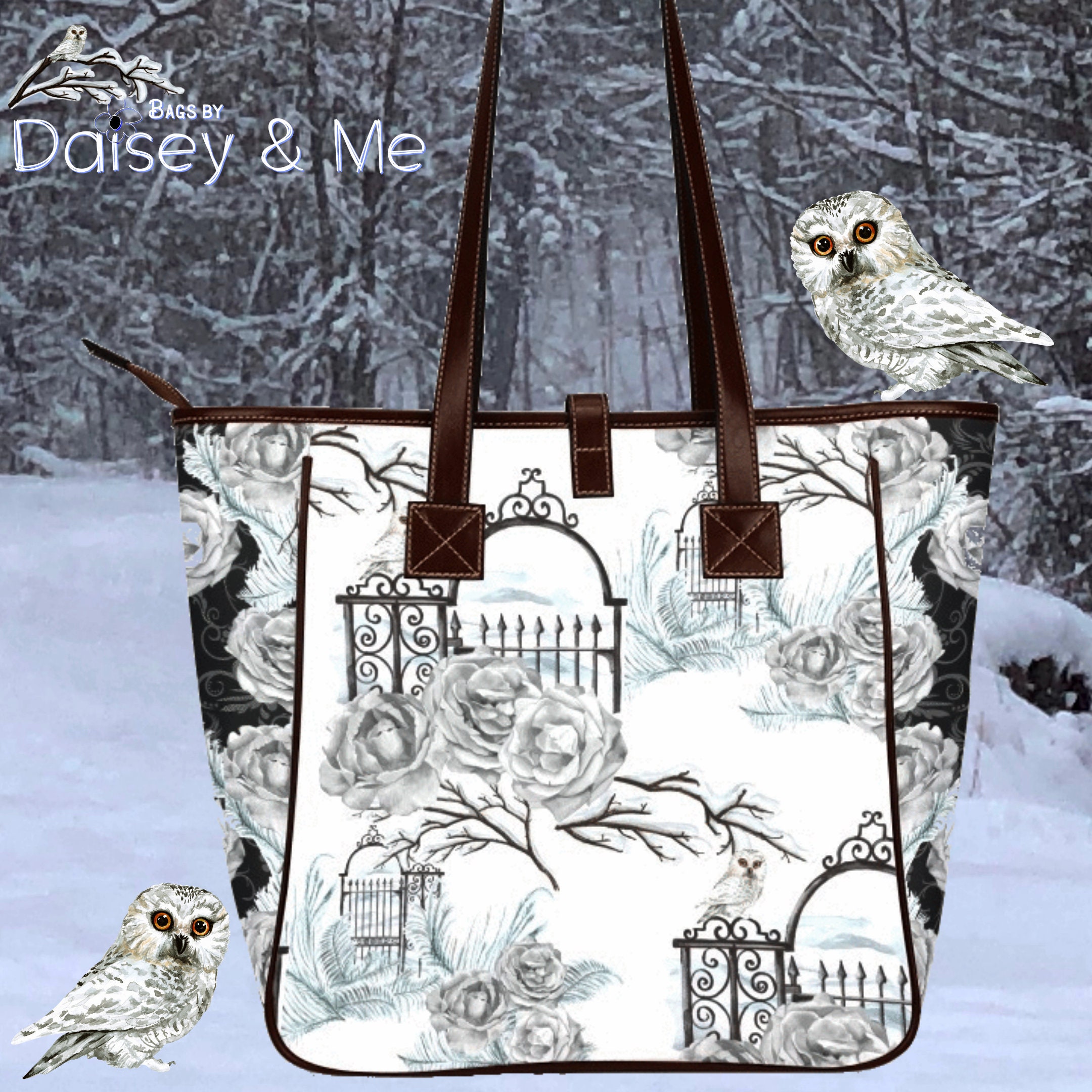Snowy Owl ∙ Winter Forest ∙ Baby Owl ∙ Winter Wonderland ∙ Commuter ∙ Messenger ∙ Satche