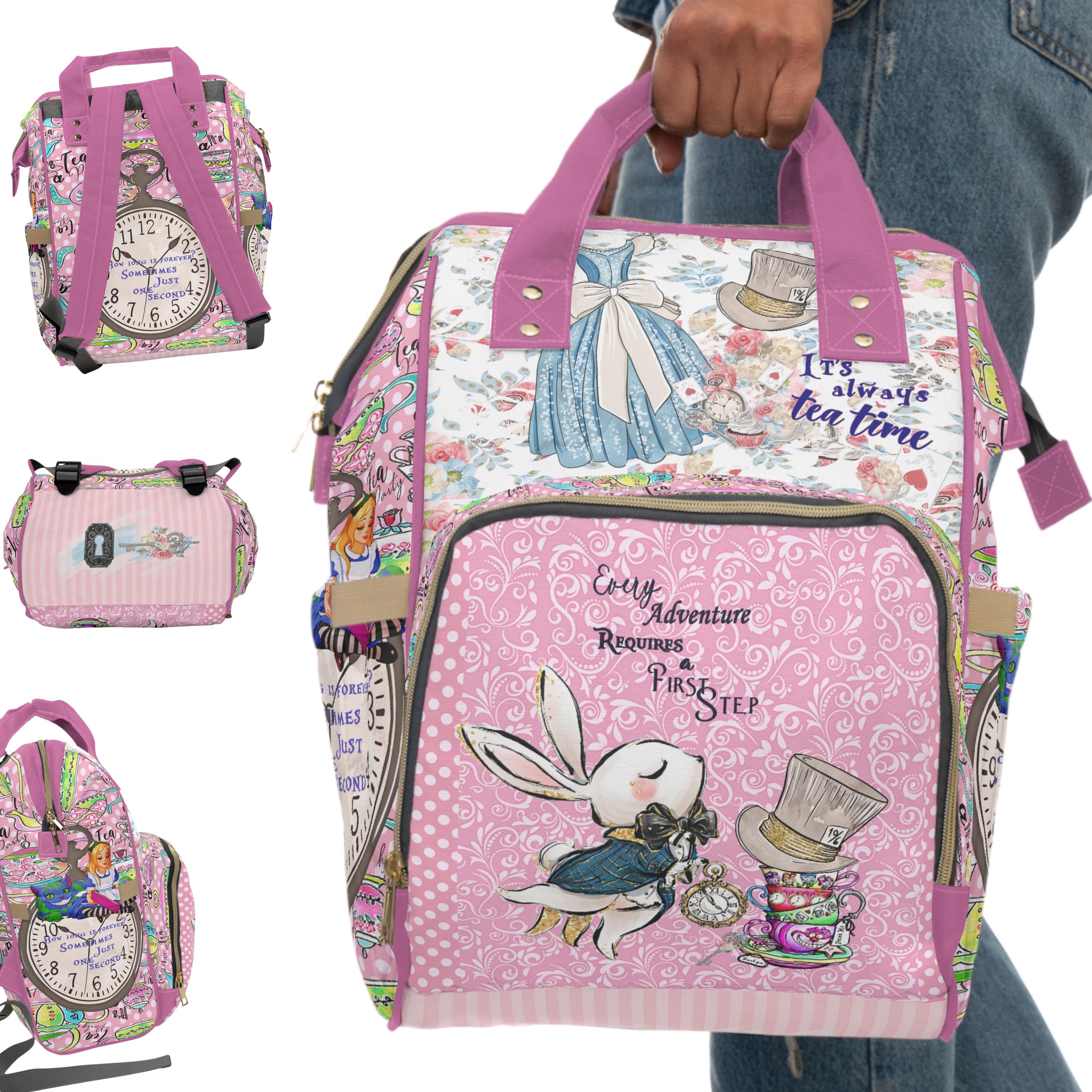 Discover Alice in Wonderland Diaper Bag Backpack, Gifts for Her