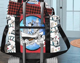 Mickey • Weekender Bag ∙ Steamboat Willie • Stylish Travel Work Luggage or Diaper Bags and Accessories