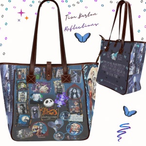 Corpse Bride • Shoulder Tote Bag • Retro Bag • Weekend Bag ∙ Travel Bag ∙ Nursing Bag • Nightmare Before Gift ∙ Burton ∙ Bags and Gifts