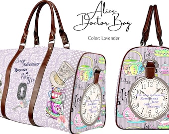 Crossbody Diaper Bag ∙ Alice in Wonderland ∙ Crossbody Travel Bag ∙ Cheshire Cat ∙ Overnight Bag ∙ Carry On Bag for Women ∙ Alice Gift