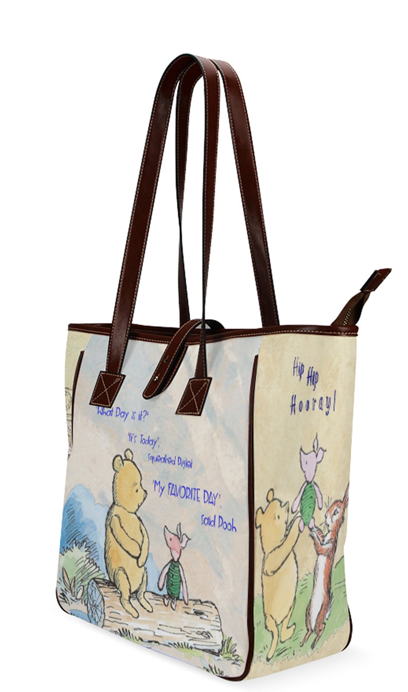 Pooh and Piglet Large Tote Bag Winnie the Pooh 100 Acre - Etsy