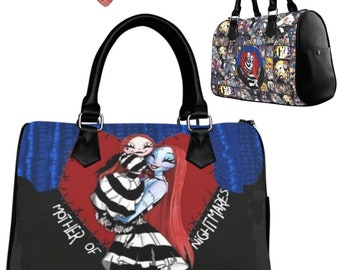 Mother of Nightmares ∙ Bag for Her ∙ Sally and Jack Skellington ∙ Doctor Bag ∙ Diaper Bag ∙ Satchel ∙ Christmas Gift for Her ∙ Bag for Mom