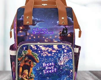 Tangled Rapunzel ∙ Backpack ∙ Lantern Festival ∙ Crossbody Diaper Bags Weekenders School Accessories and Gifts