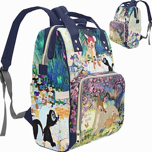 Cute Bambi Bag • Bambi Backpack • Bambi Gift • Thumper and Flower Gift • Bags for Diapers • Weekend Bags ∙ Travel Bags • Back to School Bags