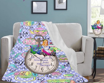 Blanket Gift for Women ∙ Alice in Wonderland ∙ Cheshire Cat ∙ Couch Blanket ∙ Great Birthday Gift for Mom ∙ Best Bags for Women ∙ Alice Gift