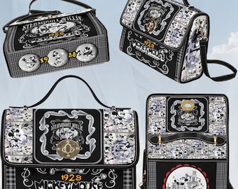 Mickey • Crossbody Retro Handbag • Steamboat Willie • Mouse Bag • Travel Bag • Overnight Bags • Bags and Gifts