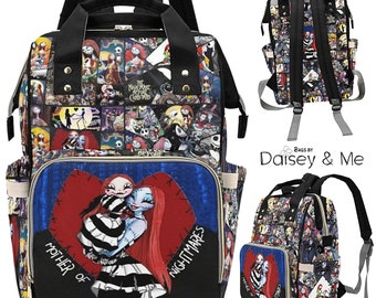 Mother of Nightmares ∙ Sally and Jack Inspired ∙ Skellington ∙ Diaper Bag ∙ Tote Bag ∙ Halloween Character ∙ Halloween Mom ∙ Commuter Tote