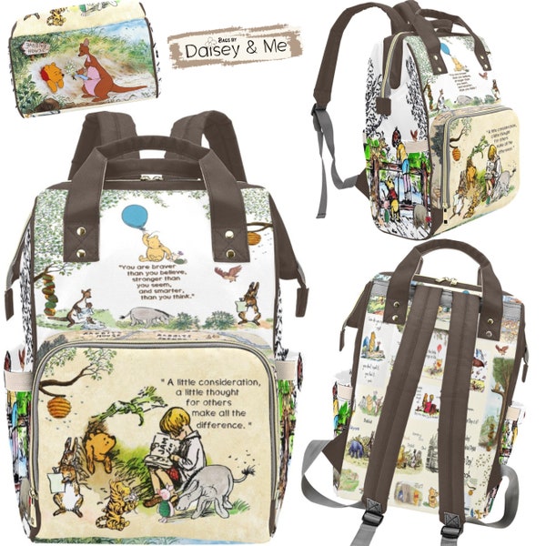 Winnie the Pooh Classic ∙ Backpack ∙ Classic Story Book ∙ Piglet ∙ Eeyore ∙ Travel Bags for Women ∙ Insulated Diaper Bag ∙ Umbrella ∙ Wallet