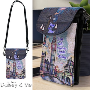 Mary Poppins ∙ Cellphone Bag ∙ Mary Poppins Bag • Bags and Purses ∙ Crossbody Bags ∙ Wallet Bag • Mary Poppins Gifts • Gifts for Her