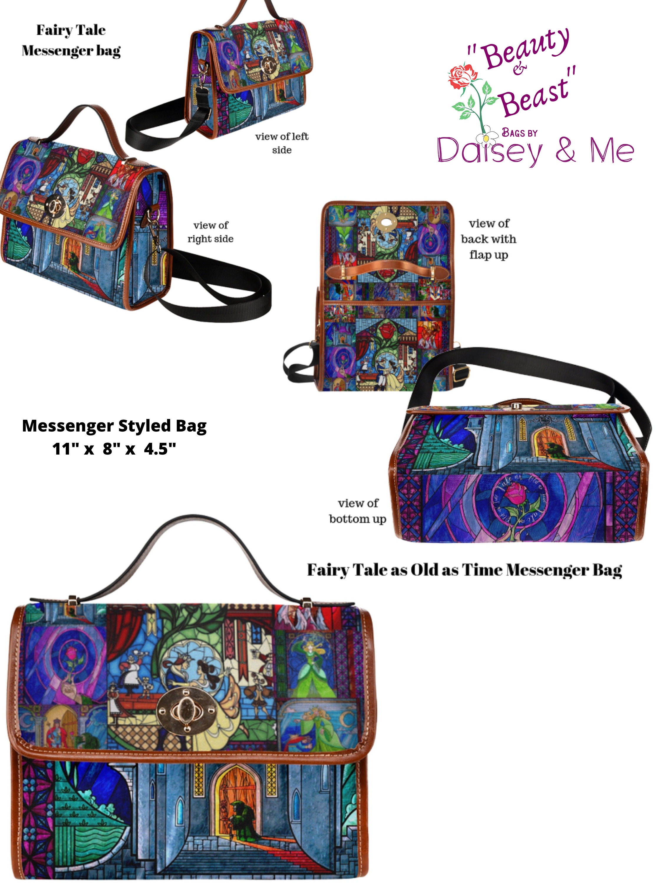 Belle Bag • Belle and the Beast • Crossbody Bag for Her • Beauty