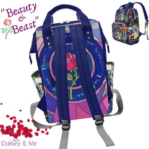 Beauty and Beast Backpack ∙ Beauty and the Beast ∙ Bags and Gifts ∙ Beauty Beast Bag • Diaper Bag ∙ Travel Bag ∙ School Bag • Bags for Her