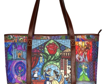 Beauty and the Beast ∙ Oversized Tote Bag ∙ Travel Bags for Women ∙ Diaper Bag ∙ Fairy Tale Gift ∙ Crossbody Bag for Women ∙ Fashionista Bag