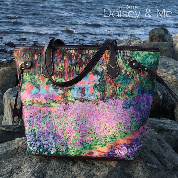 Monet Gardens Tote Bag: Art Lover Fashion Shoulder Bag