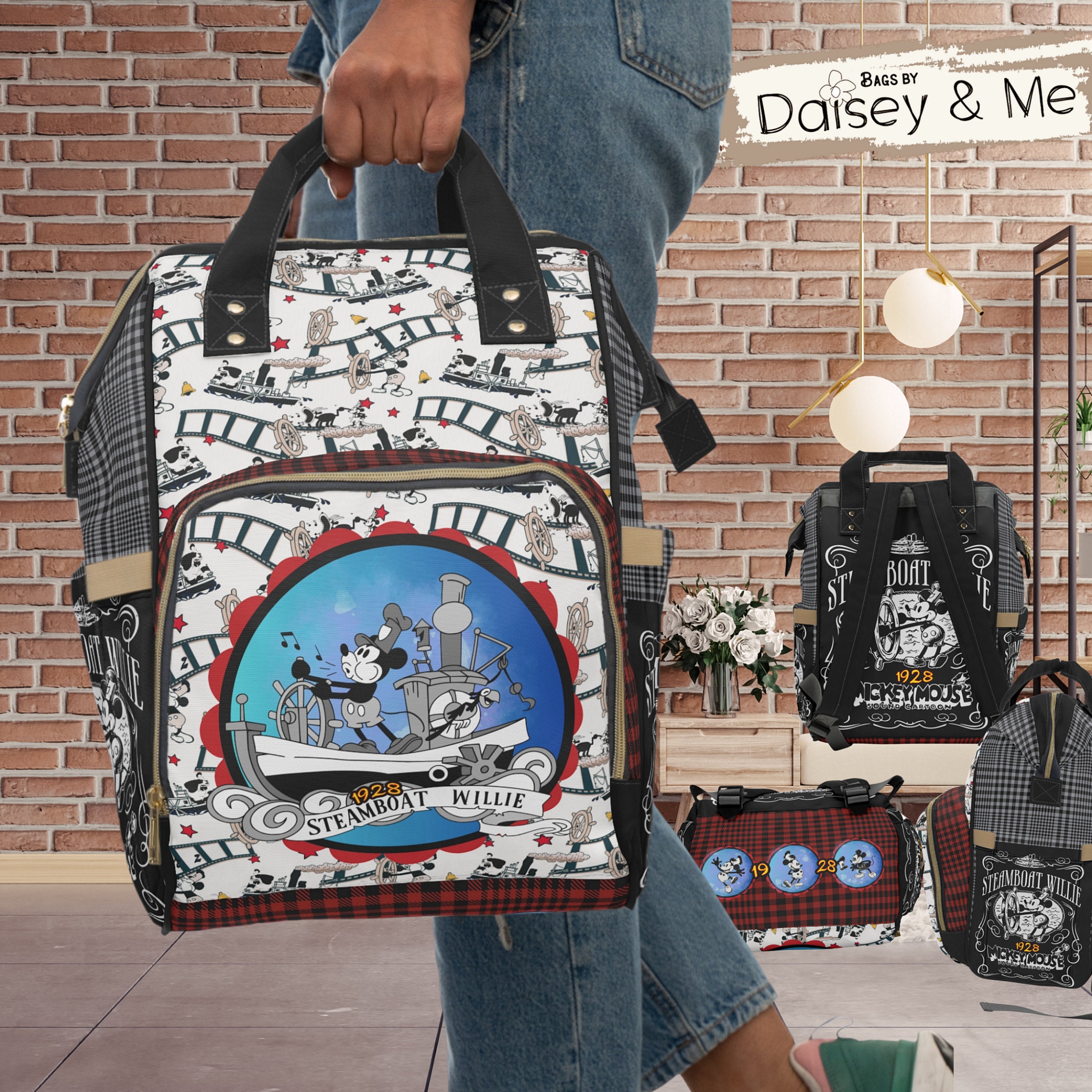 Mickey Backpack | Steamboat Willie | Weekender Overnight  display picture 3