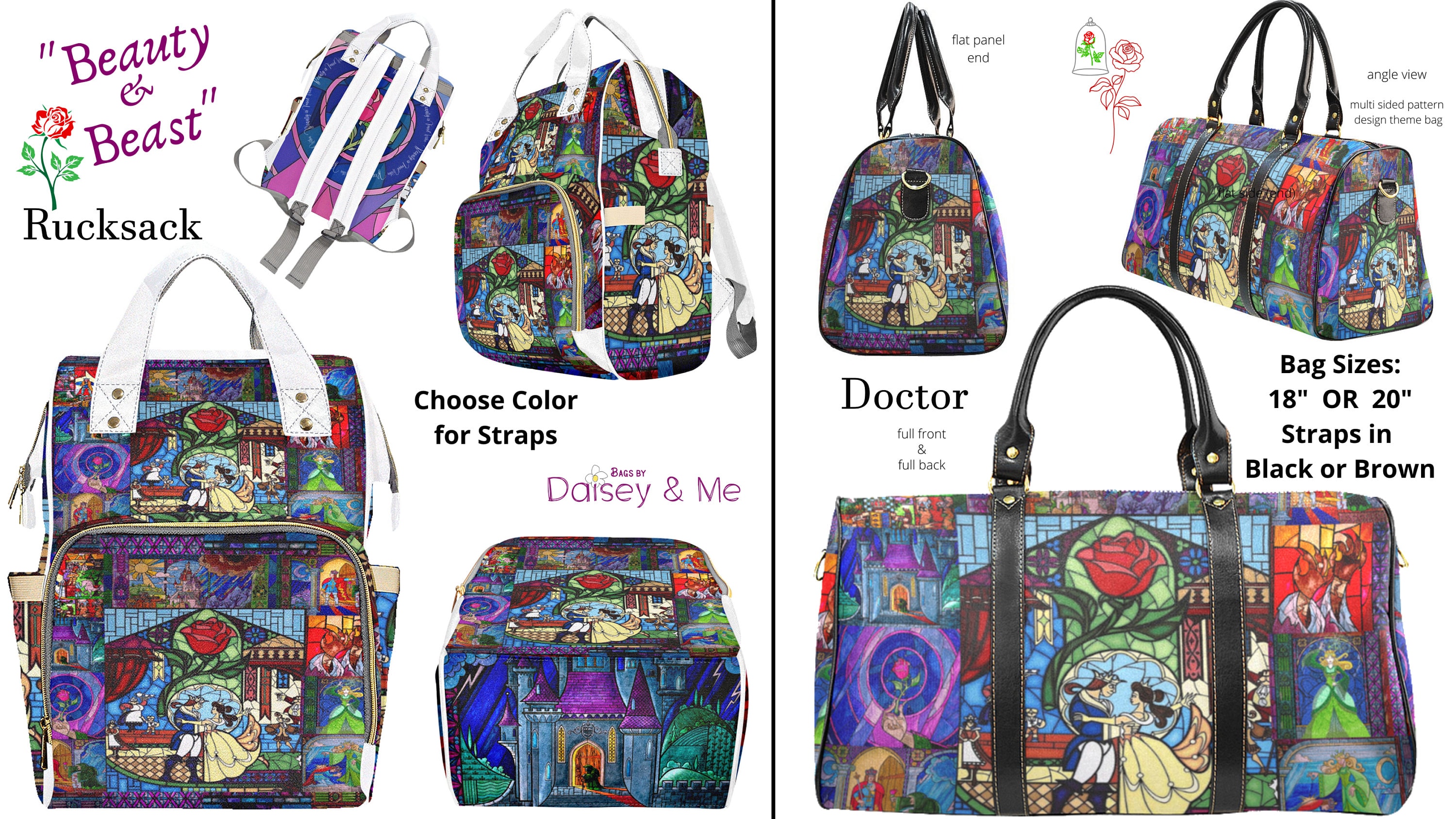 Beauty and Beast ∙ Bags and Gifts ∙ Beauty Beast Bag • Belle Bag