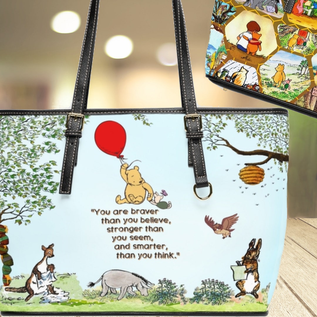 Winnie the Pooh ∙ Pooh Bear Gift ∙ Two Sided ∙ Honey Bee ∙ Vegan Bag — free download