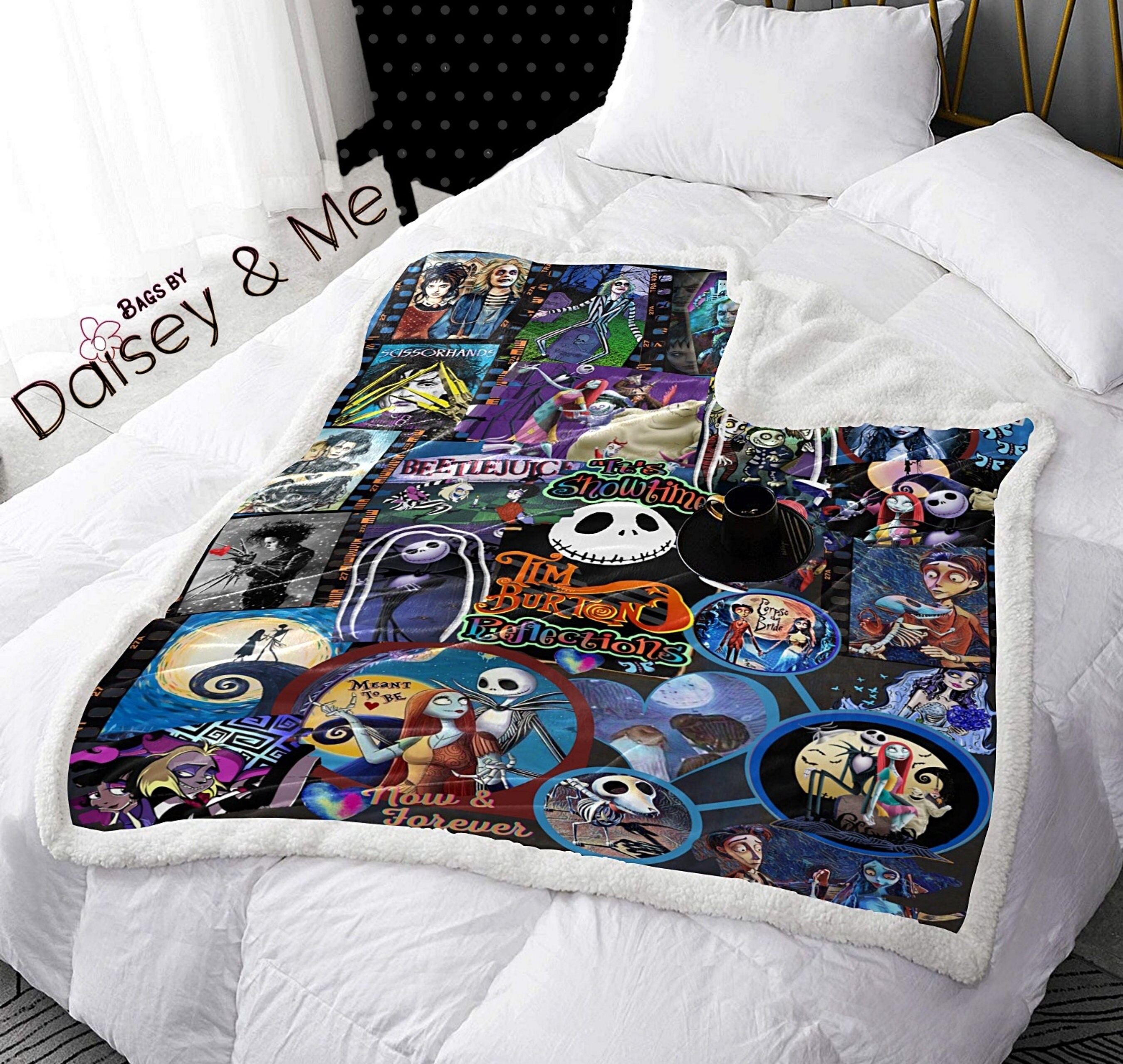 Cozy Blanket Throw Gift ∙ Burton Inspired ∙ Corpse Bride