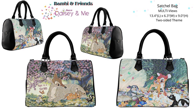 Bambi and Friends \u2219 Commuter Tote Bag \u2219 Forest Animals Theme \u2219 Thumper \u2219 School Bag \u2219 Satchel \u2219 Shoulder Bag \u2219 Messenger \u2219 Umbrella \u2219 Wallet