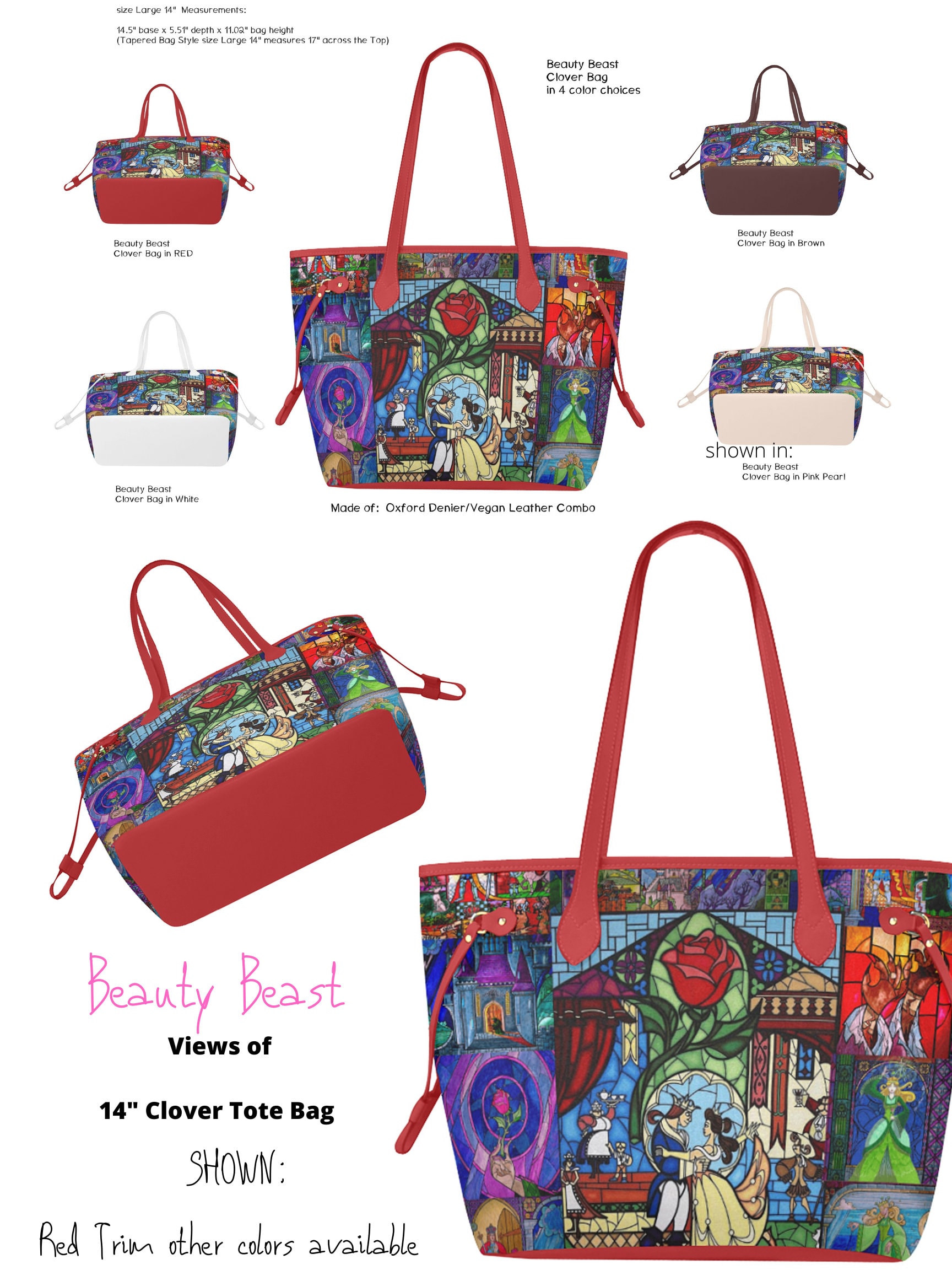 Belle Bag ∙ Beauty and the Beast ∙ Bags and Gifts • Oversized