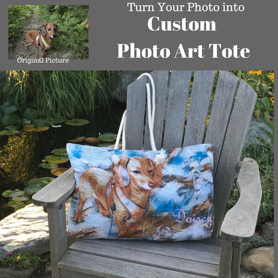 Tote Bag,Custom,Photo,Tote,Lined Tote,Family Theme,Bag,Mom Tote,for Grandmother,Keepsake,Gift,for Her,for Him,Pet Bag,Color,Size,Personalize