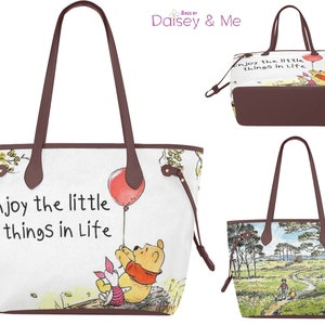 Winnie the Pooh ∙ Large Tote Bag ∙ Classic Winnie the Pooh ∙ 100 Acre Wood ∙ Pooh and Piglet ∙ Tote Bag ∙ Commuter Bag ∙ Fashionista Bag