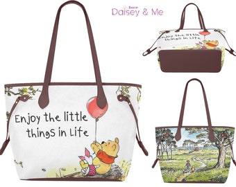 Winnie the Pooh ∙ Large Tote Bag ∙ Classic Winnie the Pooh ∙ 100 Acre Wood ∙ Pooh and Piglet ∙ Tote Bag ∙ Commuter Bag ∙ Fashionista Bag