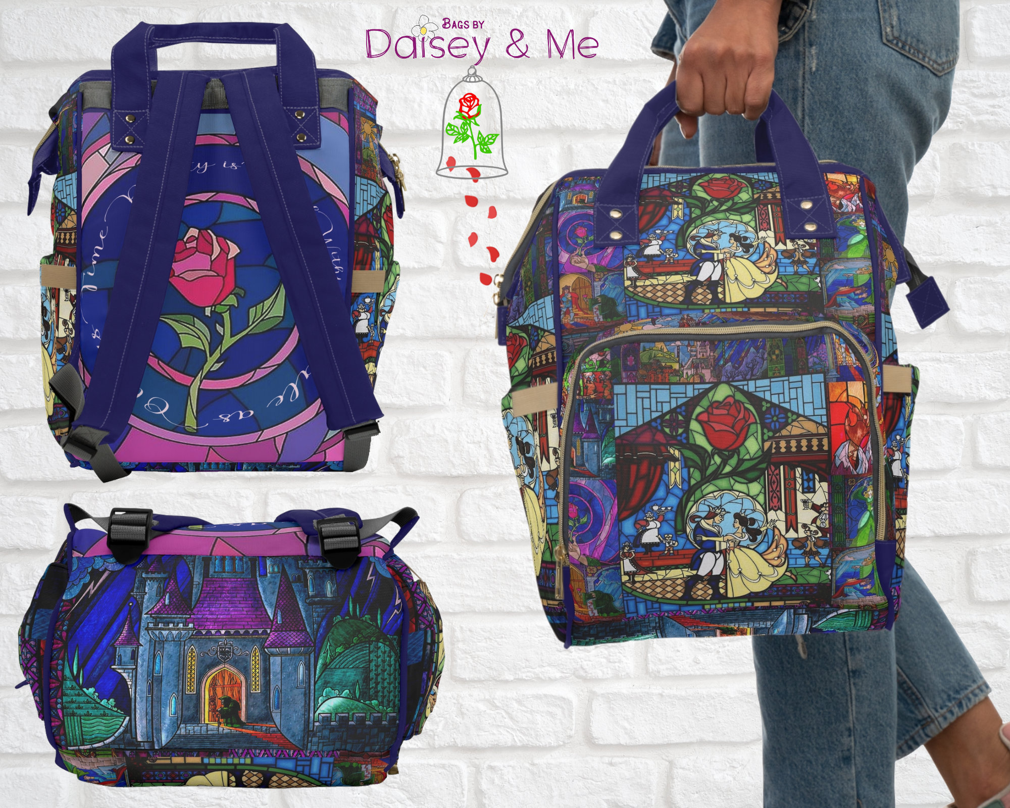 Discover Beauty and the Beast Diaper Bag Backpack, Beauty Beast Gifts