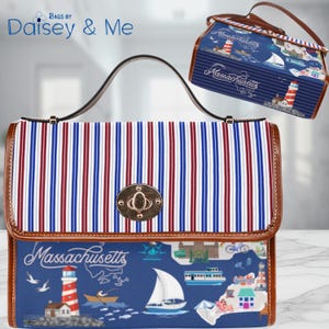 Map Bag • Coastal Bag • Crossbody Bag •  Weekend Bag • Summer Bag • Martha’s Vineyard • Nantucket • Cape Cod • Bags and Gifts • Travel Gift