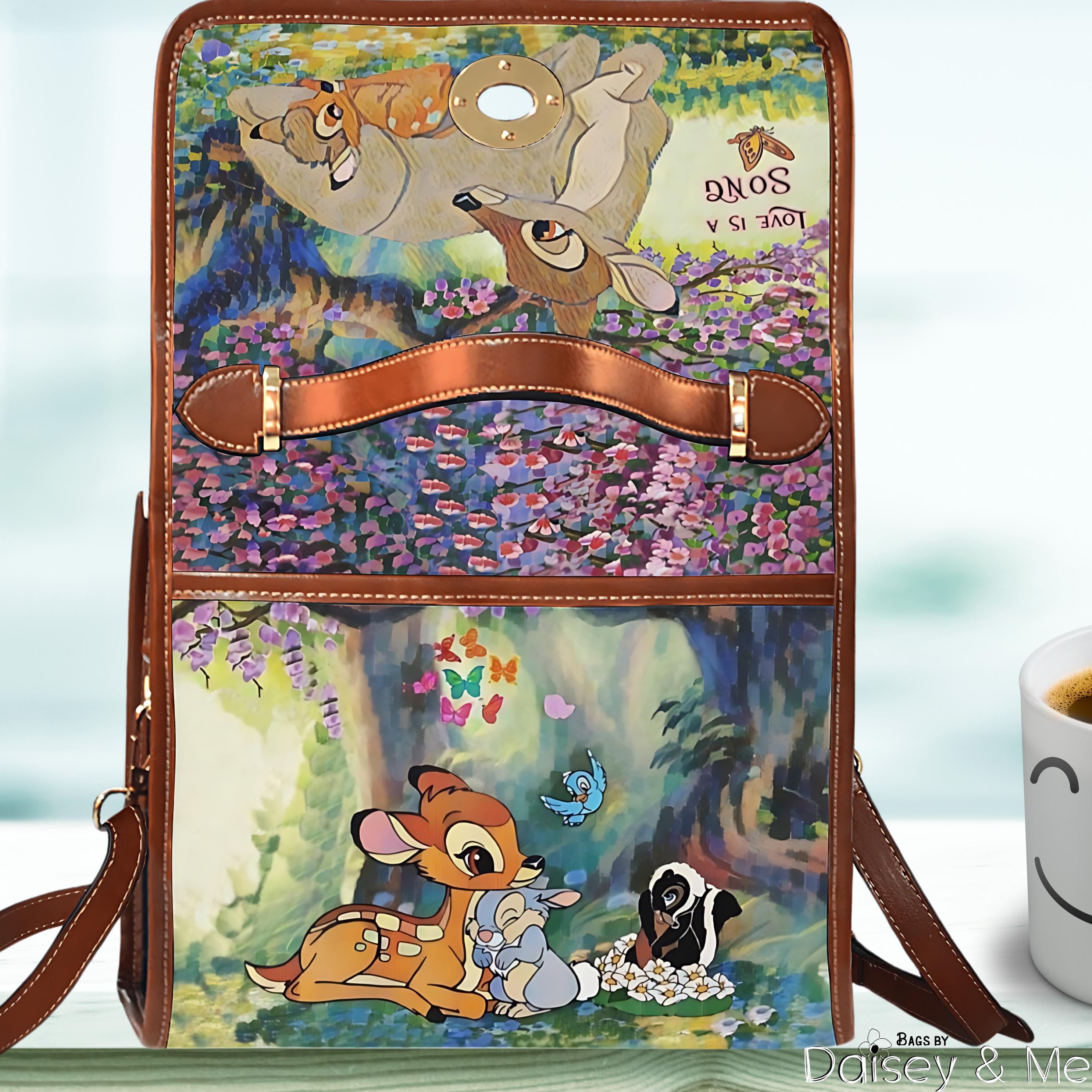 Bambi • Crossbody Bag • Bambi Bag • Gifts for Her • Bags and Gifts • Travel Bag • Backpack • School Bag • Thumper • Flower • Cute Deer Gifts