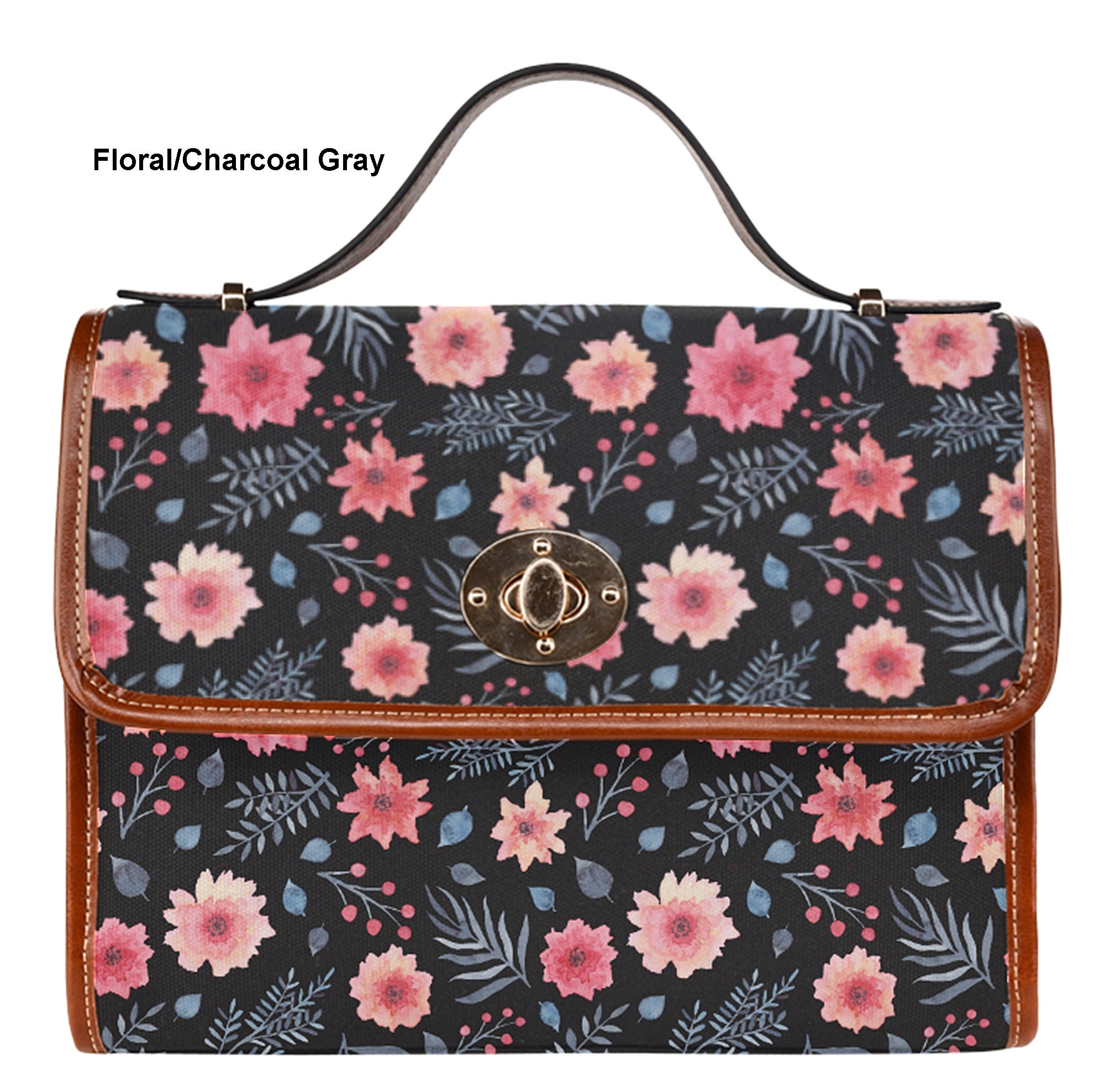 Floral Messenger Tote Floral Messenger Floral Pattern Etsy