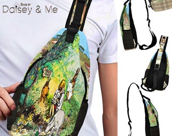 Sling Backpack ∙ Classic Winnie the Pooh ∙ Piglet ∙ Crossbody Bag for Women ∙ Winnie the Pooh Gift ∙ Travel Bag for Her ∙ Wallet ∙ Umbrella